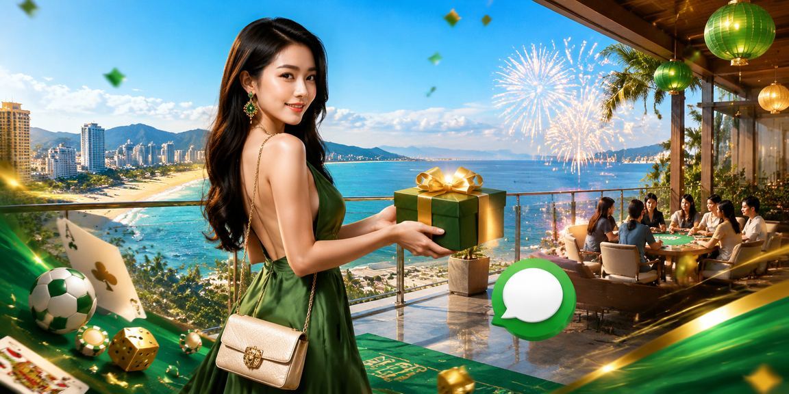 Bãi biển Đà Nẵng với bối cảnh game bài và giải thưởng giải trí