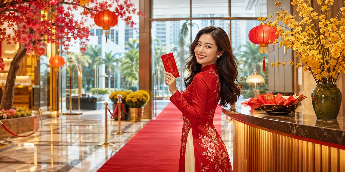 Đèn lồng và bao lì xì tại TP Hồ Chí Minh gợi mùa ưu đãi thể thao