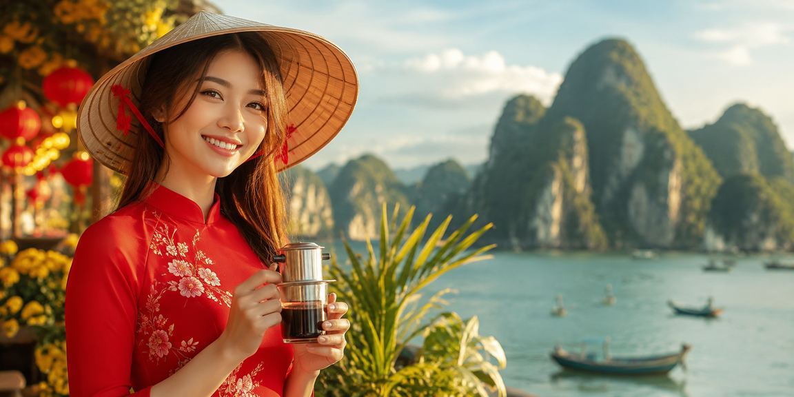 Hình ảnh Ninh Bình với nón lá gợi nhắc thanh toán bản địa cho người Việt